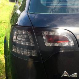 LED takalamput mustat Audi A4 B7