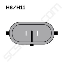 LED H7/H8/H11 Sumuvalot 12V & 24V